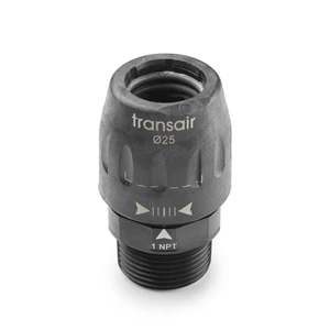 1-1/2" (40mm) Transair Female to 1-1/2" Male NPT Threaded Adapter