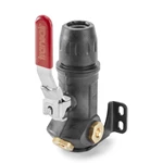 Parker 6638 25 22 1" (25mm) 3 Port Wall Bracket with ball valve w/ 1/2" Female NPT Threaded Ports