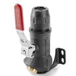 Parker 6679 17 22 1/2" (16.5mm) 1 Port 45° Wall Bracket with ball valve w/ 1/2" Female NPT Threaded Port