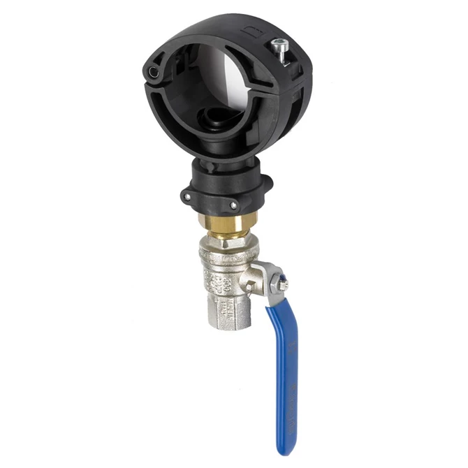 Parker EA98 50 04 2" (50mm) Pressurized System Bracket w/ 1/2" Female Threaded BSPP Ball Valve (Hot Tap Bracket)