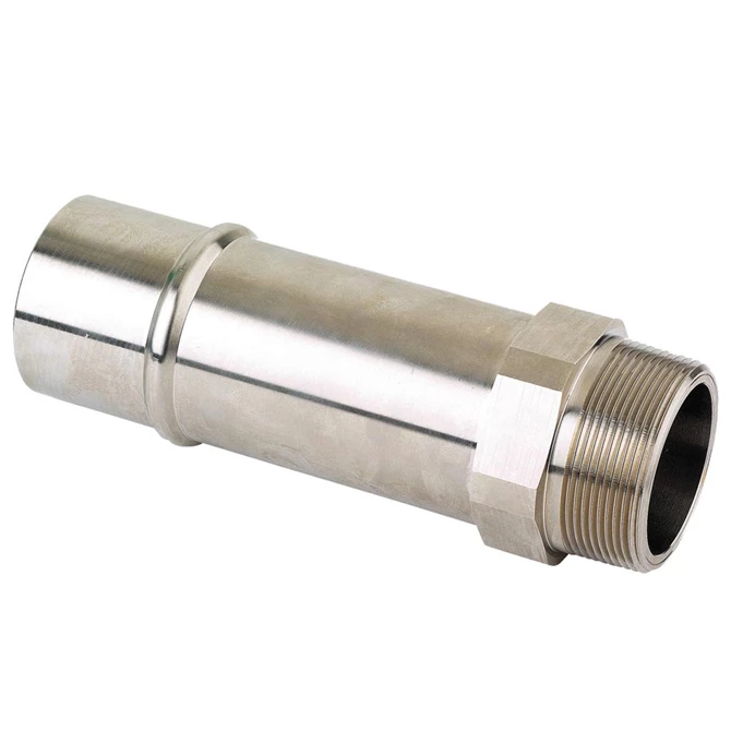 Parker RR21 L1N20 3" (76mm) Transair Male to 2-1/2" Male NPT Threaded Adapter for Aluminum Pipe