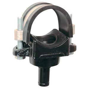 4" (101mm) Saddle Reducing Bracket w/ 1" (25mm) Drop Outlet