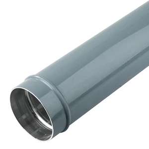 Gray 4" (101mm) pipe, 20 feet long